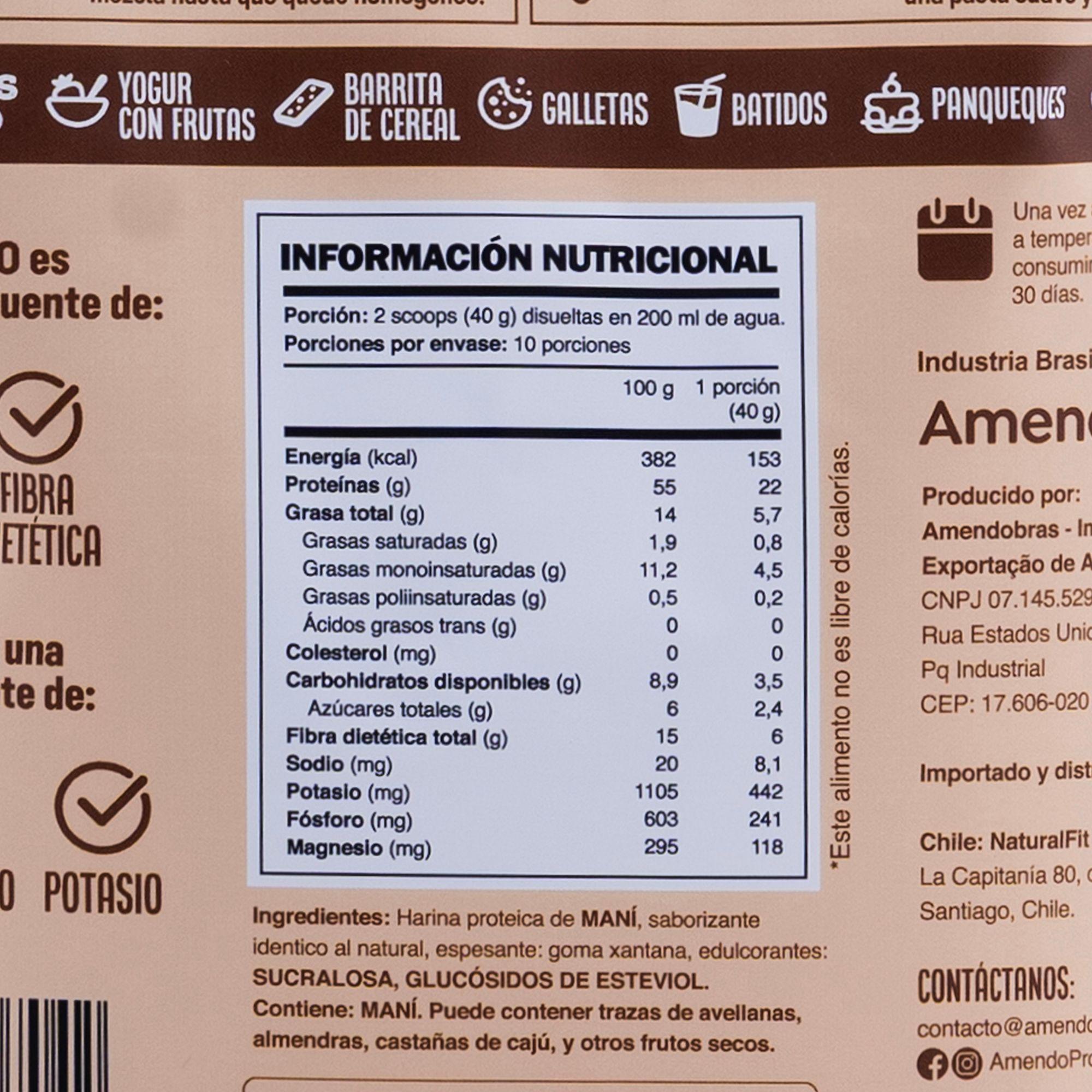 Proteína de Maní sabor Dulce de leche 400g-2