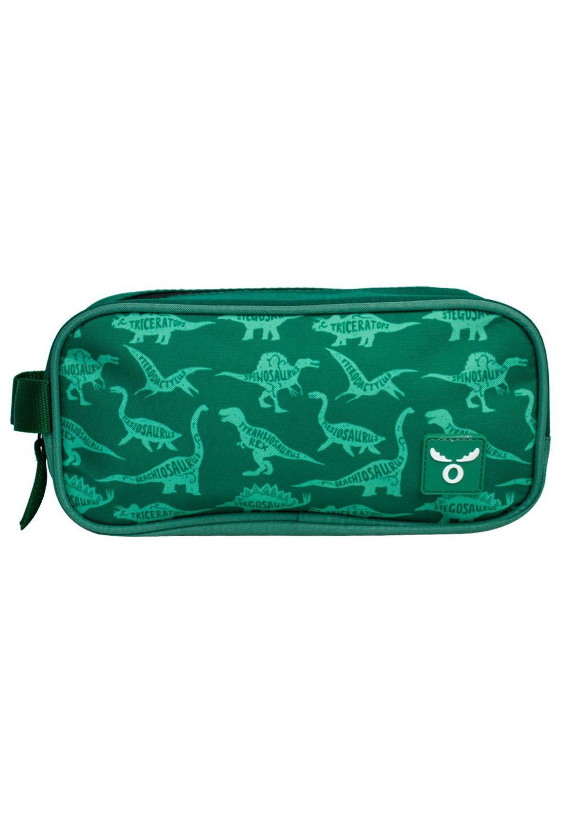 Pack Escolar Moose Dino Kids Lonchera + Maleta + Estuche Verde-5