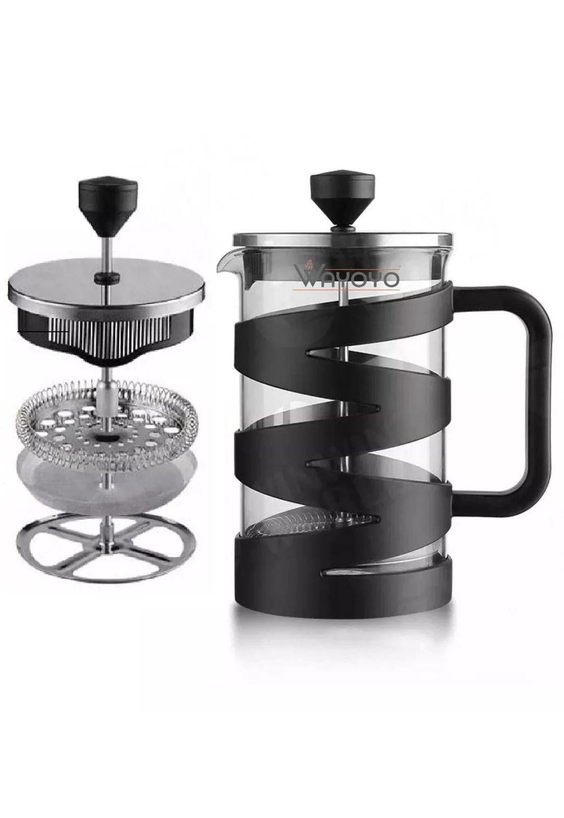Cafetera Prensa Francesa Émbolo Acero Inoxidable 600ml-4