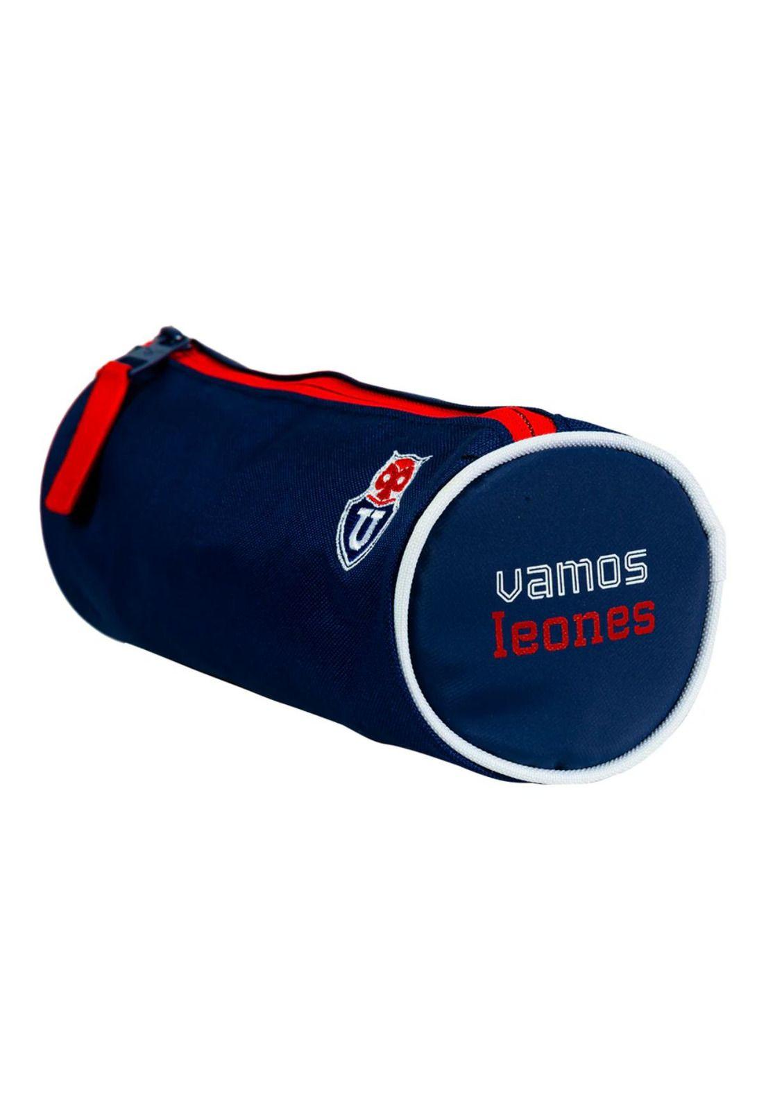 Estuche Escolar U. De Chile Moose Azul y Rojo-3