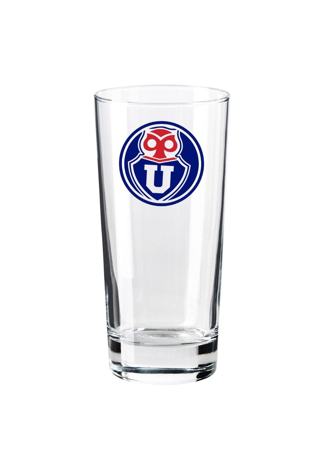 Set 2 Vasos de Vidrio Cerveceros 300ml U de Chile-2
