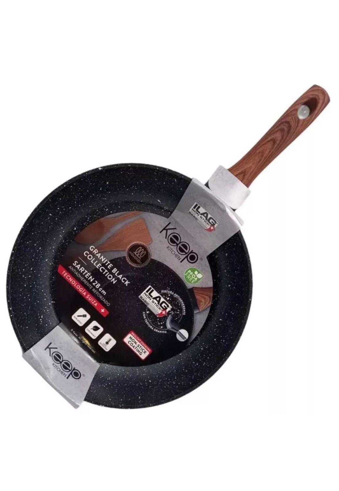 Sartén Antiadherente Keep 28cm Granite Black Collection-0