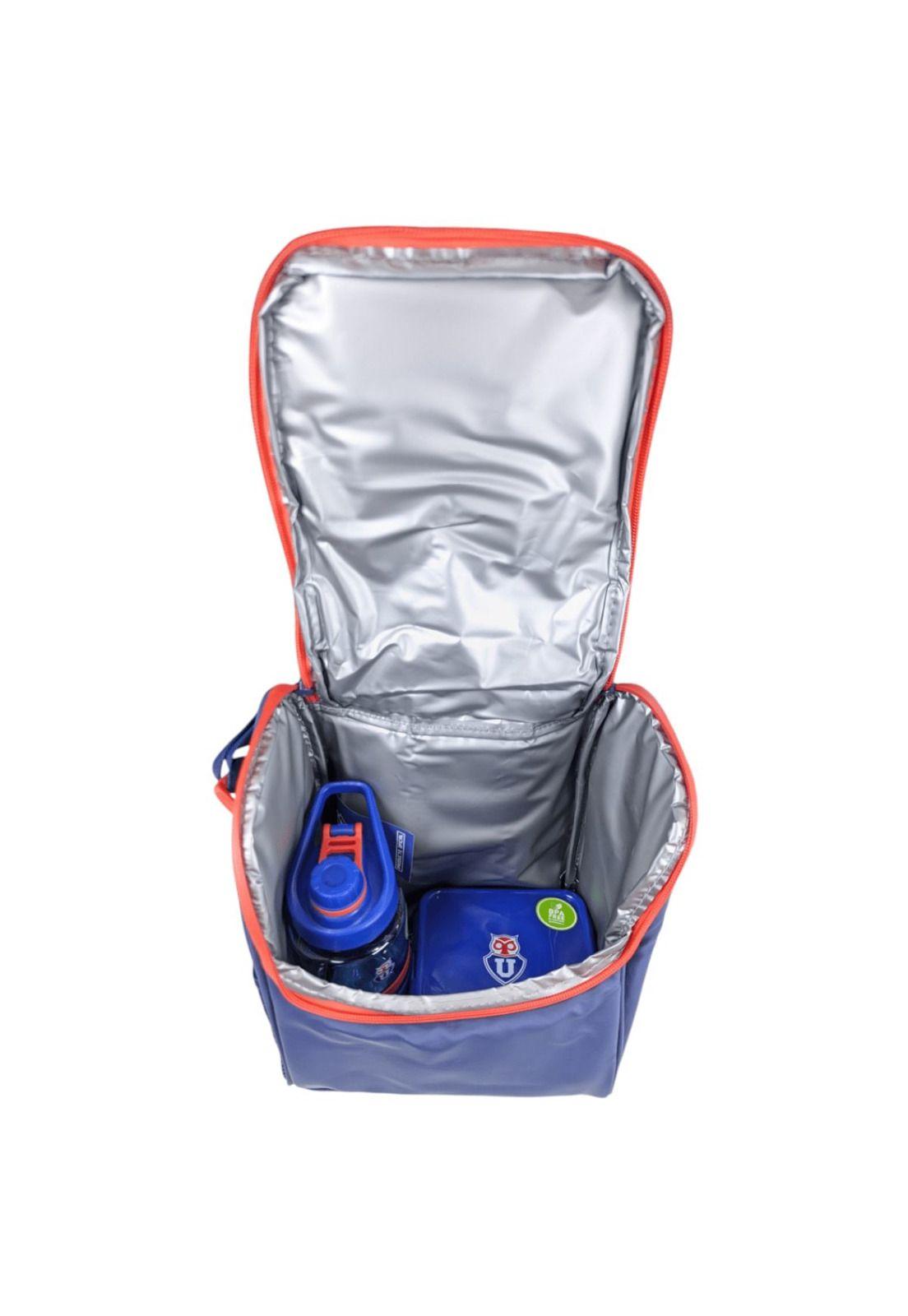 Lonchera Escolar U. De Chile Moose Azul y Rojo-5