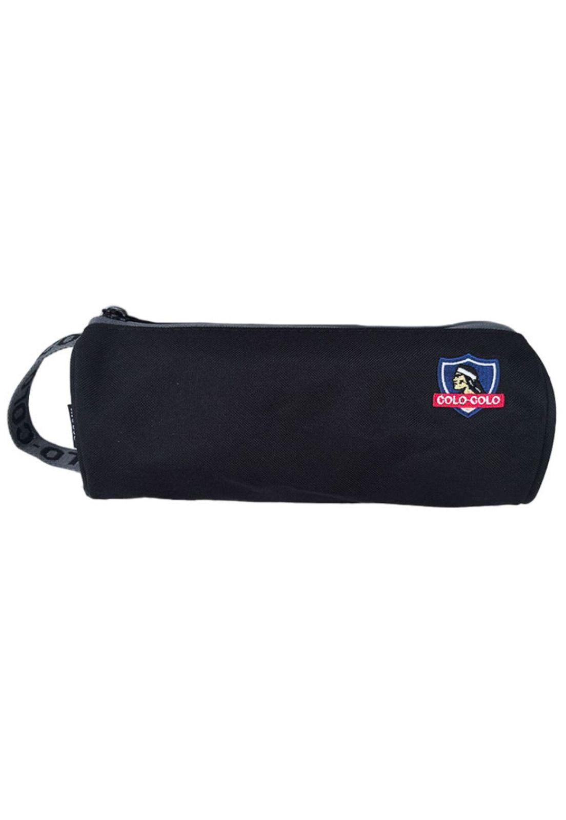 Estuche Escolar Colo Colo Moose Negro y Gris-0