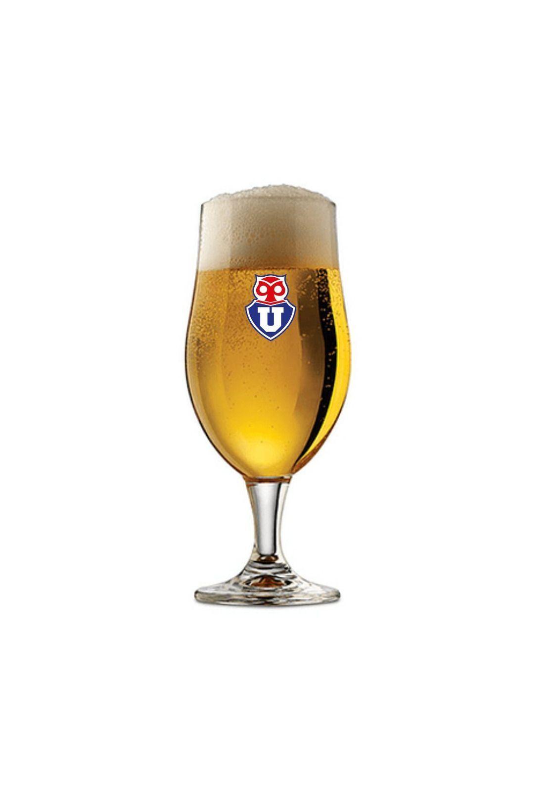 Set 4 Vasos Cerveceros U de Chile Colección para Bar Asado-4