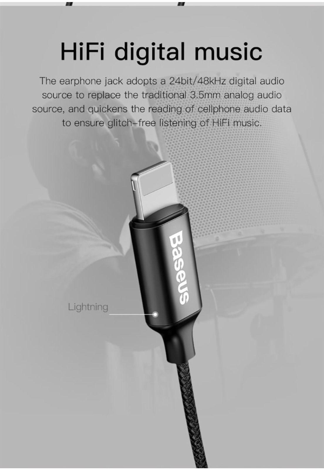Audífonos Digitales Compatible con iPhone - Marca Baseus-3