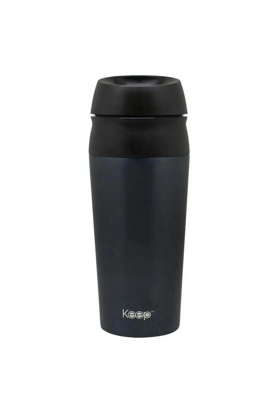 Vaso Mug Térmico Botón Keep 450ml Negro-0