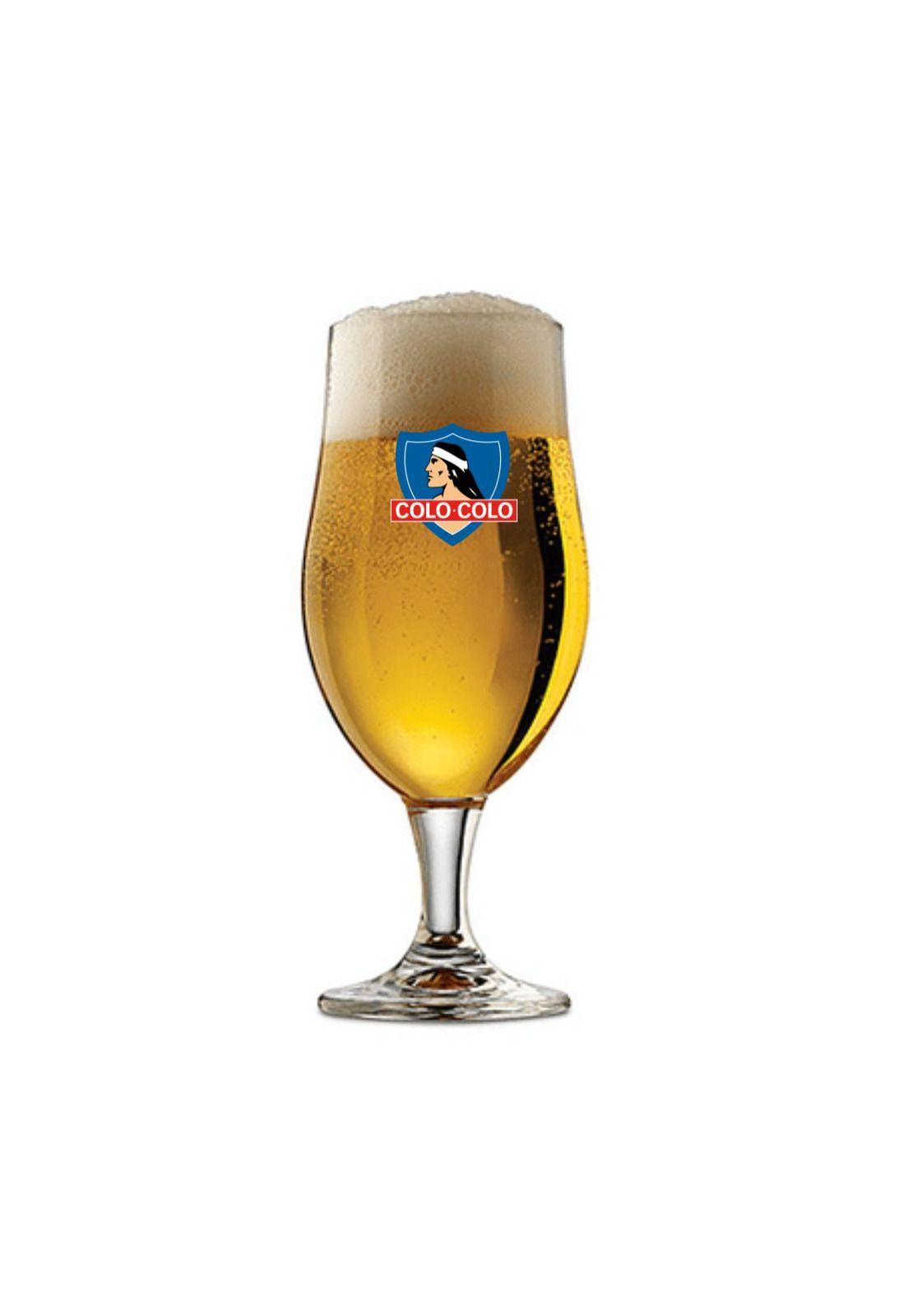 Set 4 Vasos Cerveceros Colo Colo Colección para Bar Asado-3