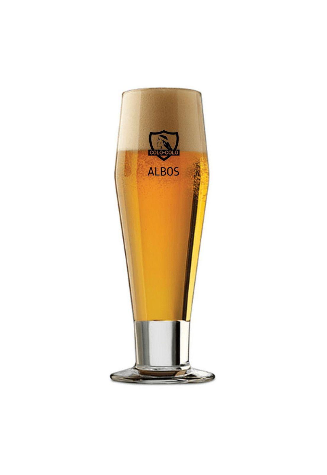 Set 4 Vasos Cerveceros Colo Colo Colección para Bar Asado-5
