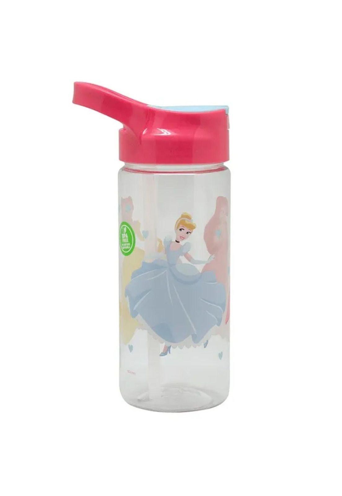 Botella Con Bombilla Para Niños 400ml Princesas-1