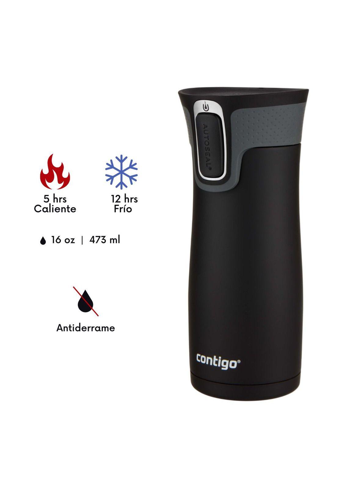 Vaso Mug Térmico West Loop 2.0 Negro 473ml Contigo-1