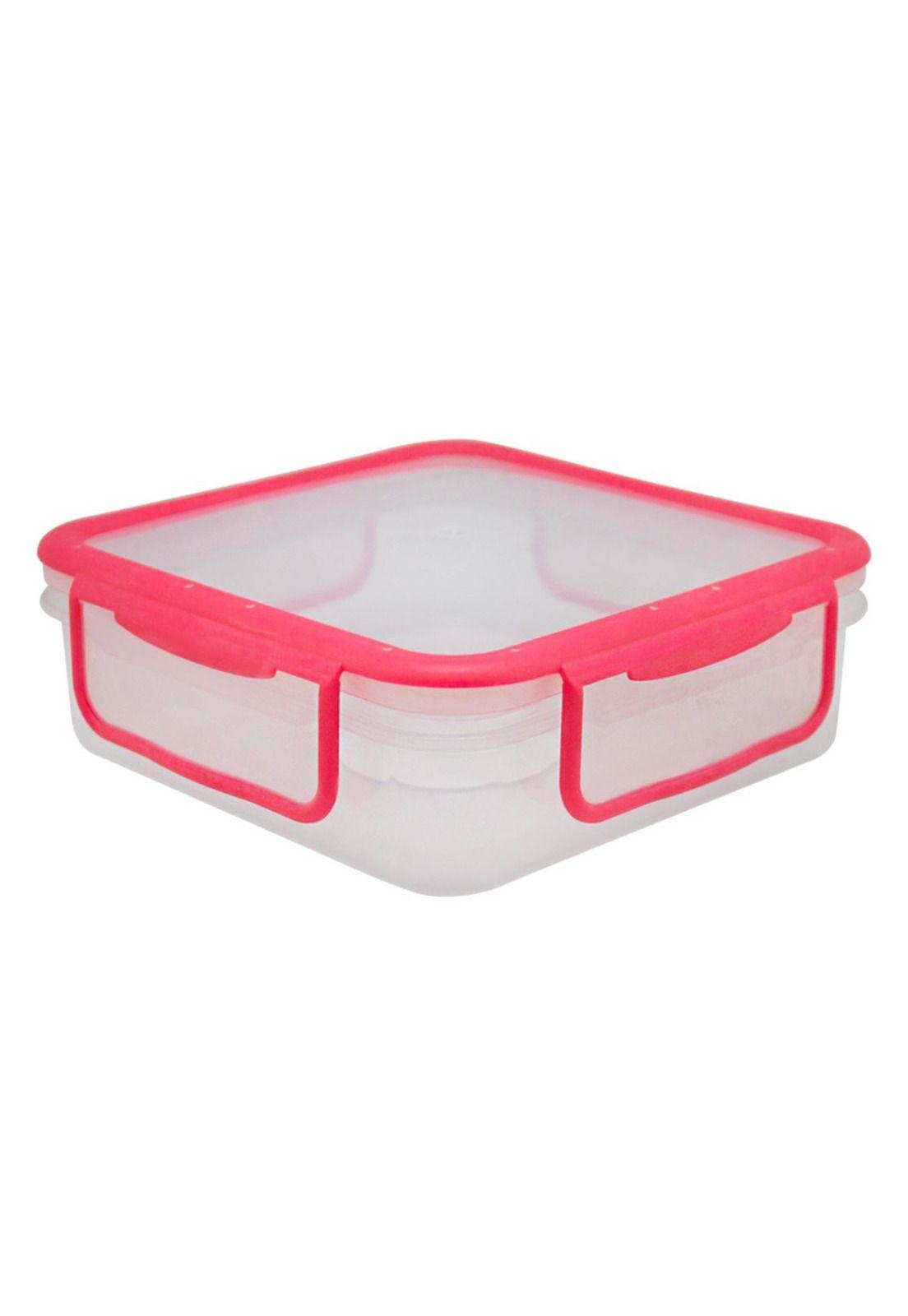 Hermético Plástico Cuadrado 600ml Keep Fucsia-1