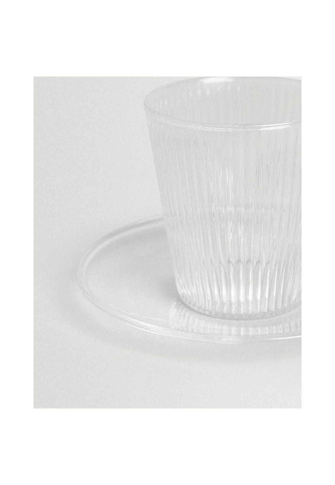 Set 4 Tazas Con Plato Espresso para Té o Café Glasso 110ml-6