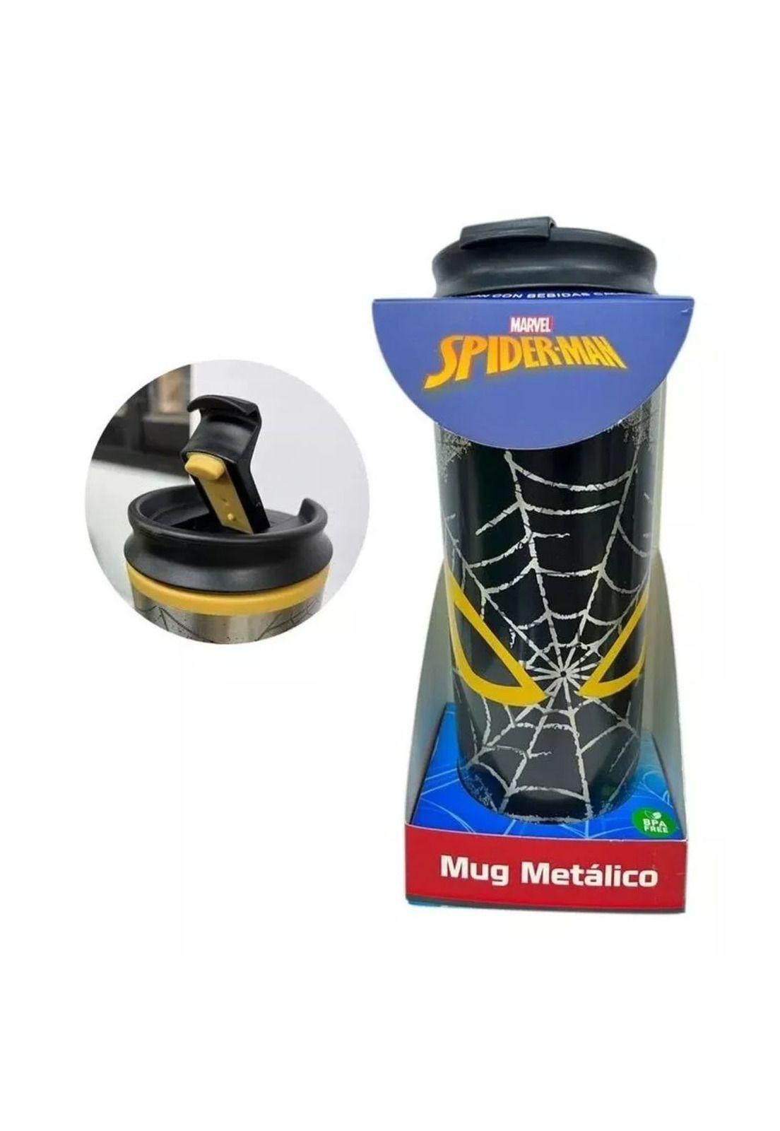 Vaso Térmico Mug Metálico Spiderman 420ml-5