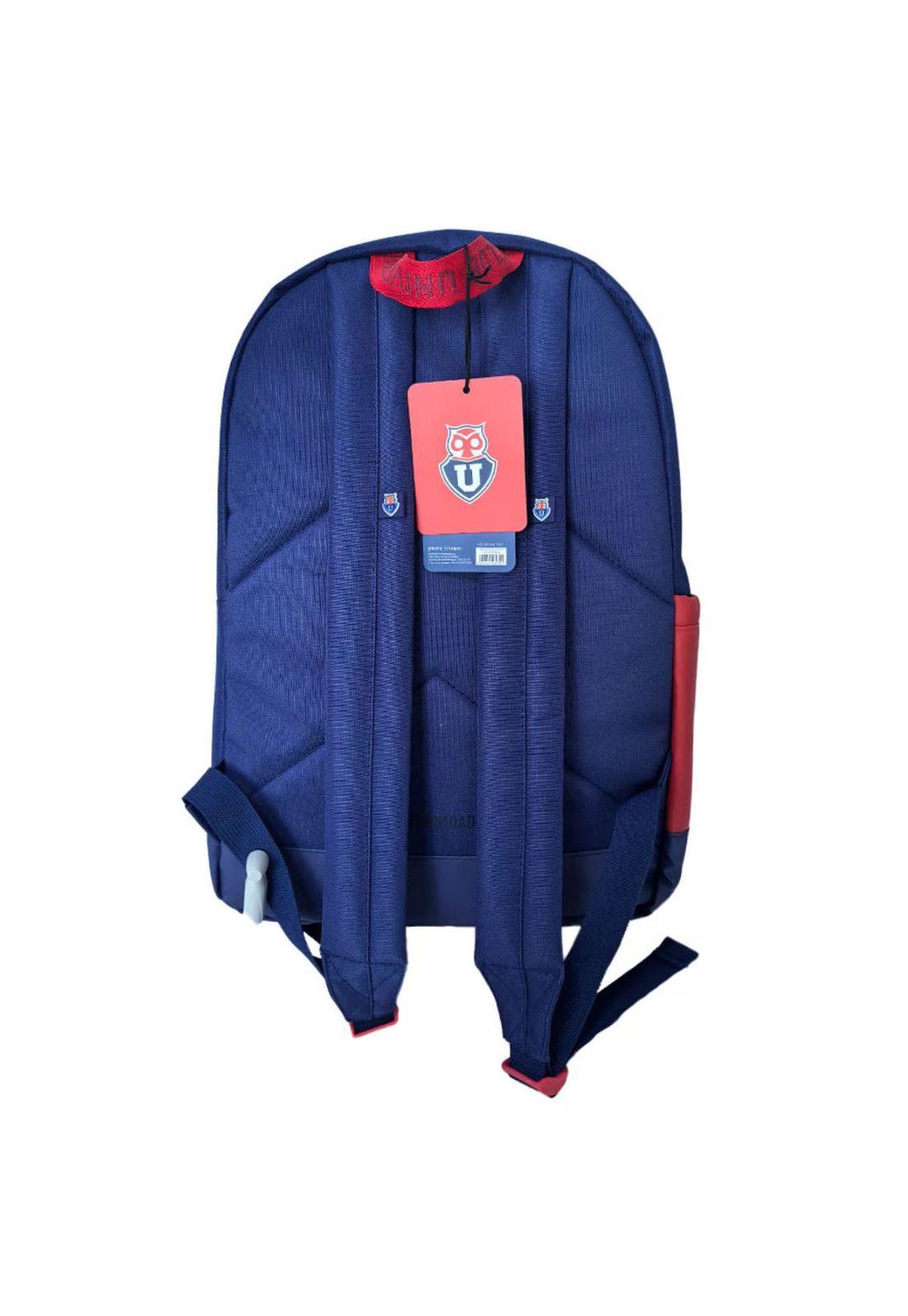 Mochila Escolar U. De Chile 16 Litros Azul y Rojo-3