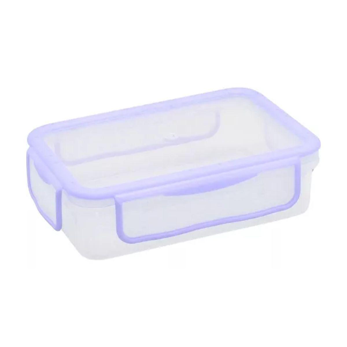 Hermético Plástico Rectangular 600ml Keep Lila-1