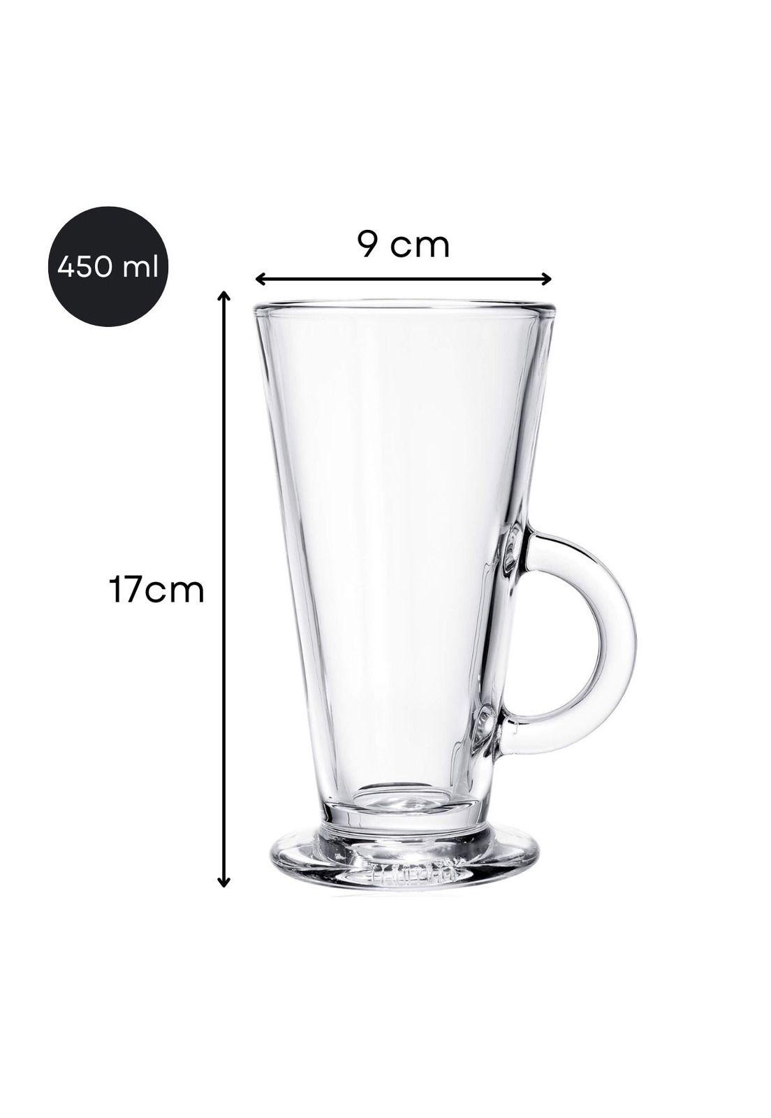Set 2 Vasos Latte para Café Glasso 450ml-3