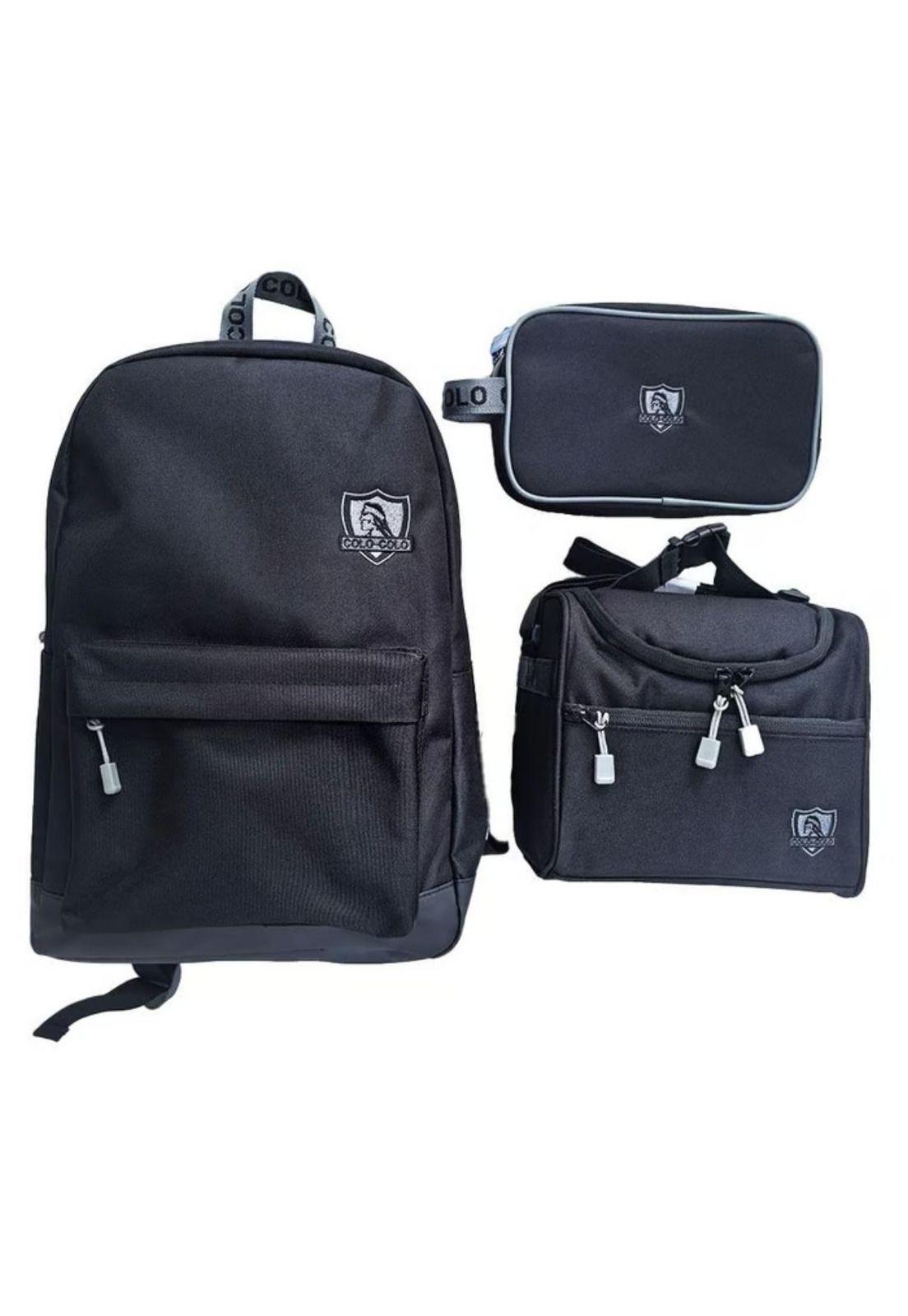 Promo Pack Escolar Colo Colo Mochila + Lonchera + Estuche-0