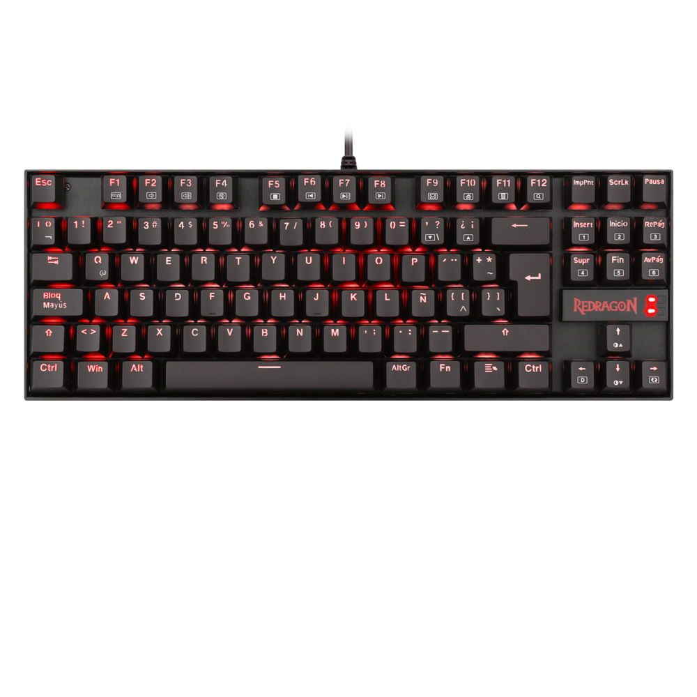 Teclado Gamer Redragon Kumara Negro Espanol-0