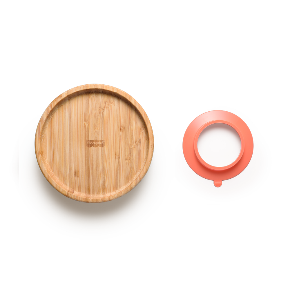 Plato Plano con Ventosa Fisher Price Bam N Boo Rosa BB1169-1