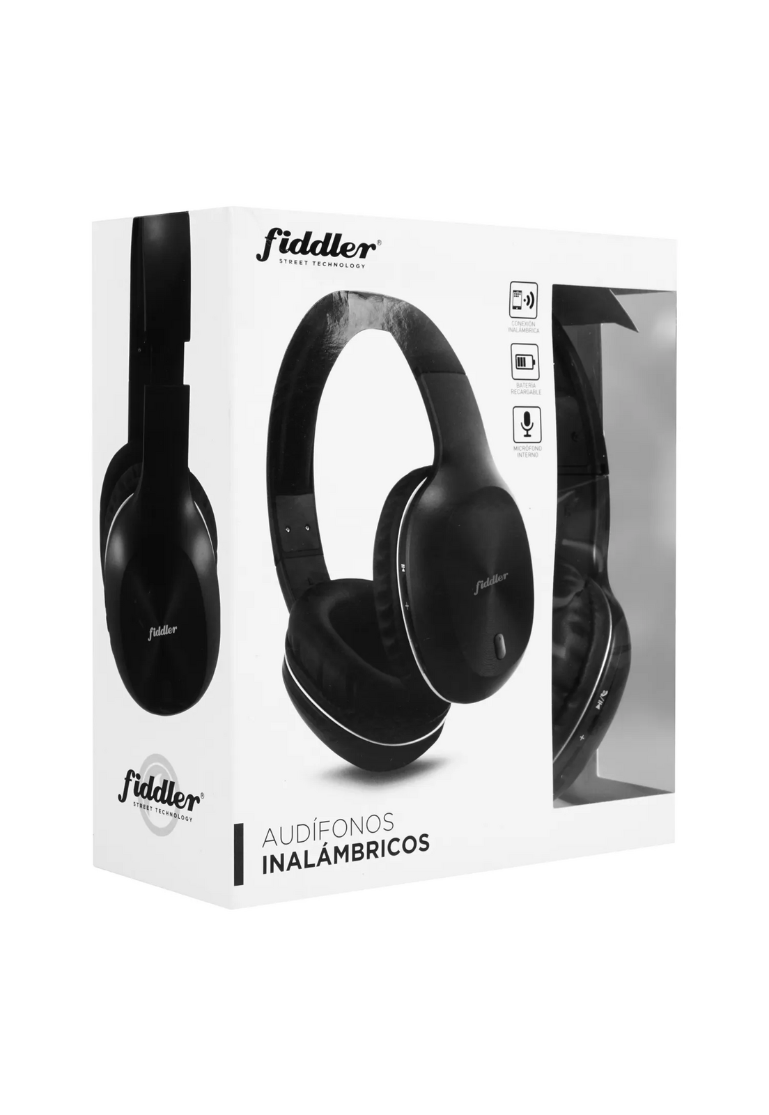 Audifono Bluetooth Fiddler Over Ear Negro FD-B68B-5
