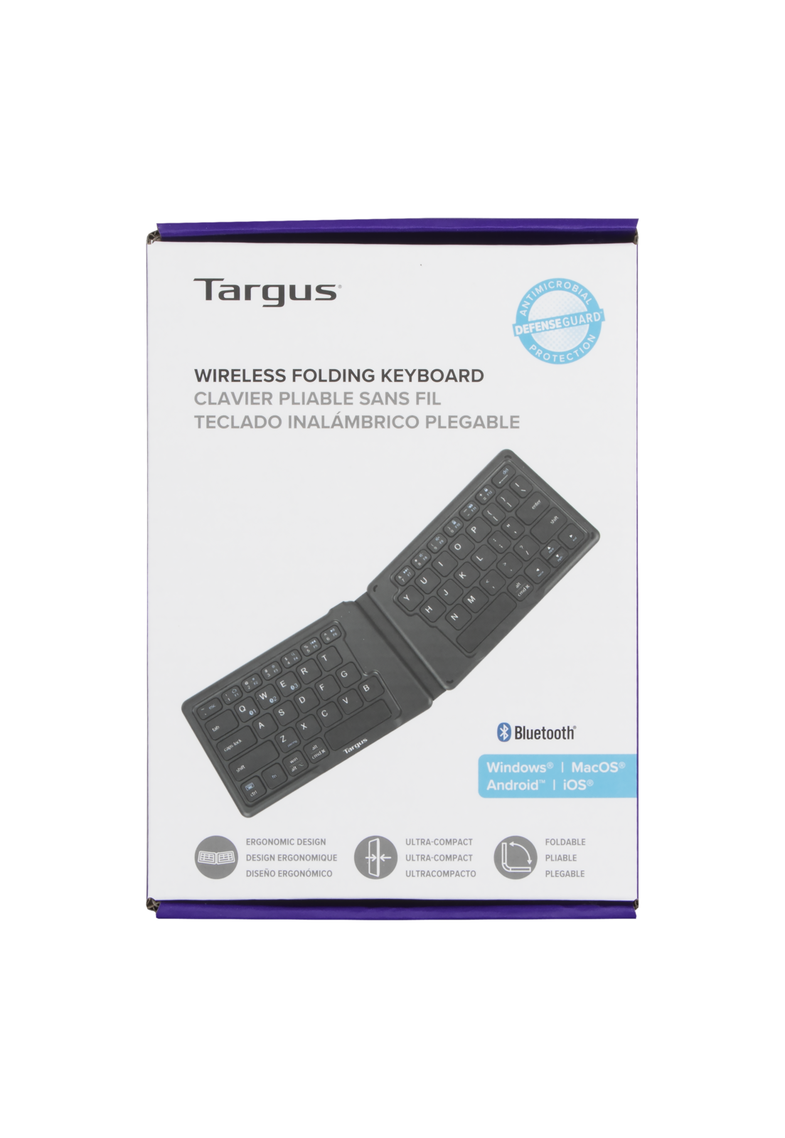 Teclado Ergonomico Plegable Targus AKF003 Ingles-4