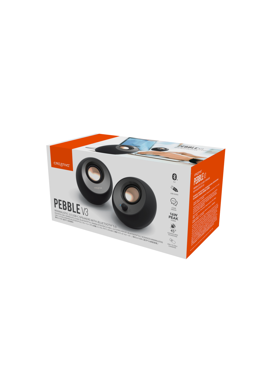Parlante Creative Pebble V3  Bluetooth 5.0-8