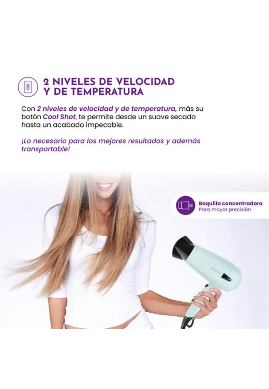 Secador Pelo Siegen SG-3012C61 1700W Plegable Viaje-5