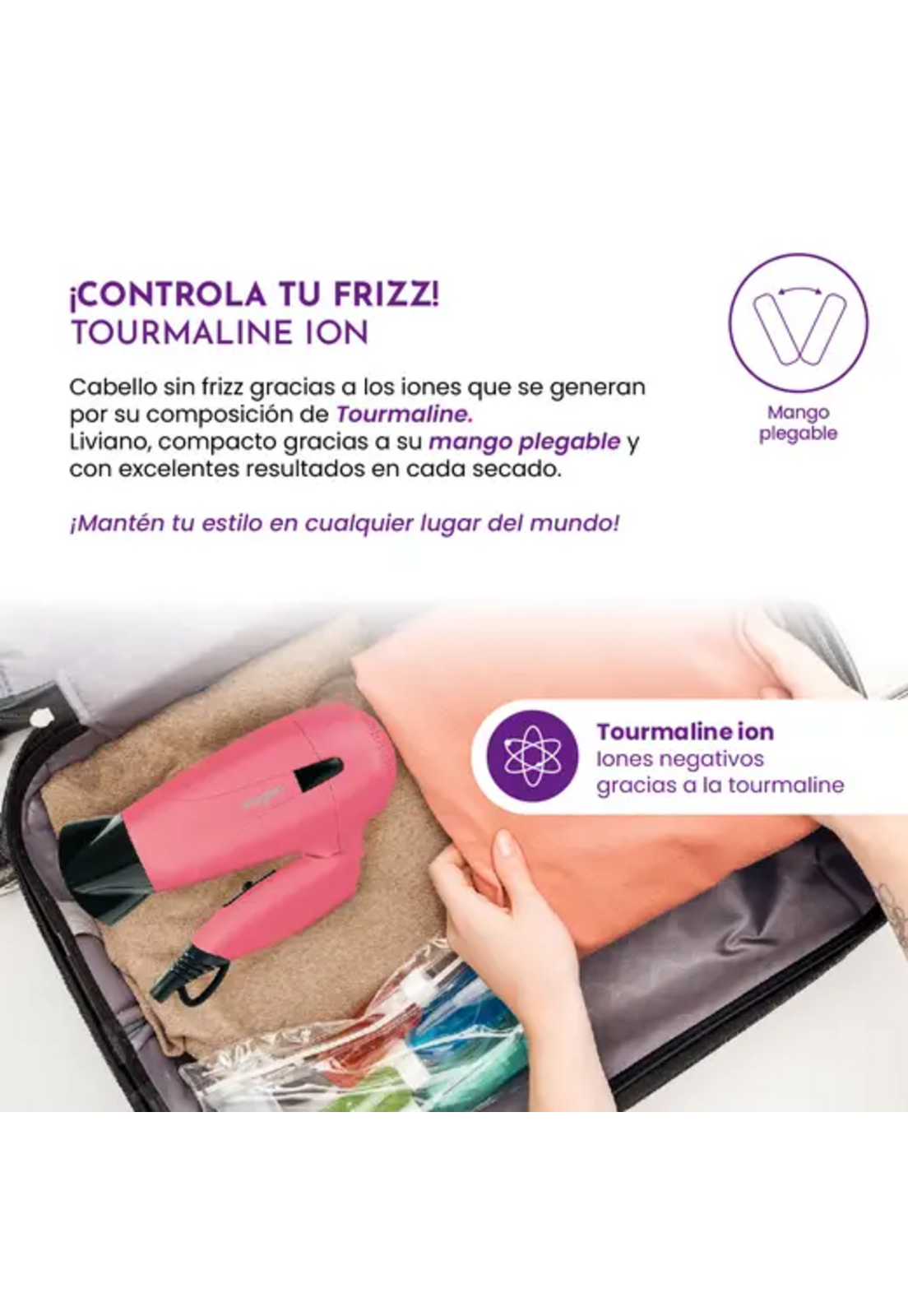 Secador Pelo Siegen SG-3012C61 1700W Plegable Viaje-6