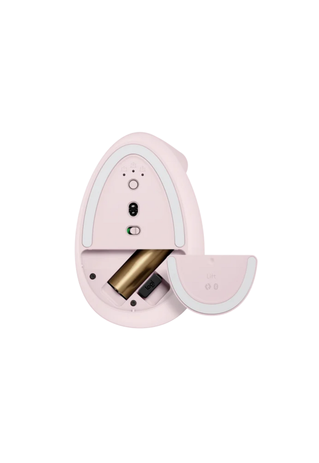 Mouse Inalambrico Vertical Logitech LIFT Rosa-4