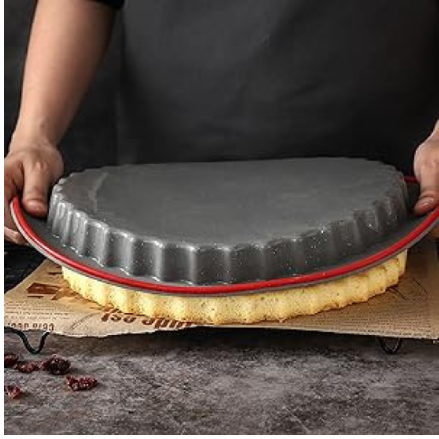 Molde de Cocina Silicona Platino Jata Tartas 26x3-2