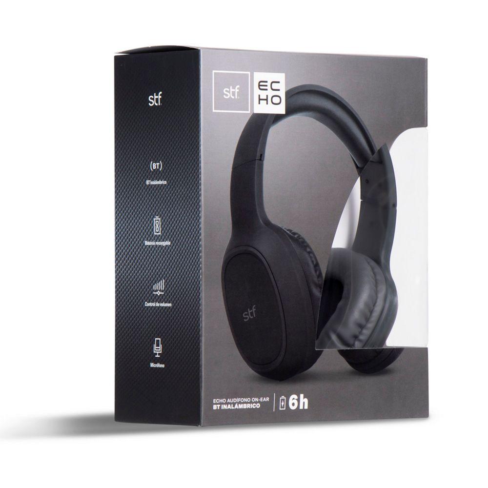 Audifonos Bluetooth STF Echo On-Ear Gris-4