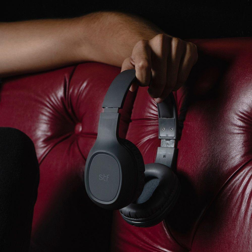 Audifonos Bluetooth STF Echo On-Ear Gris-5