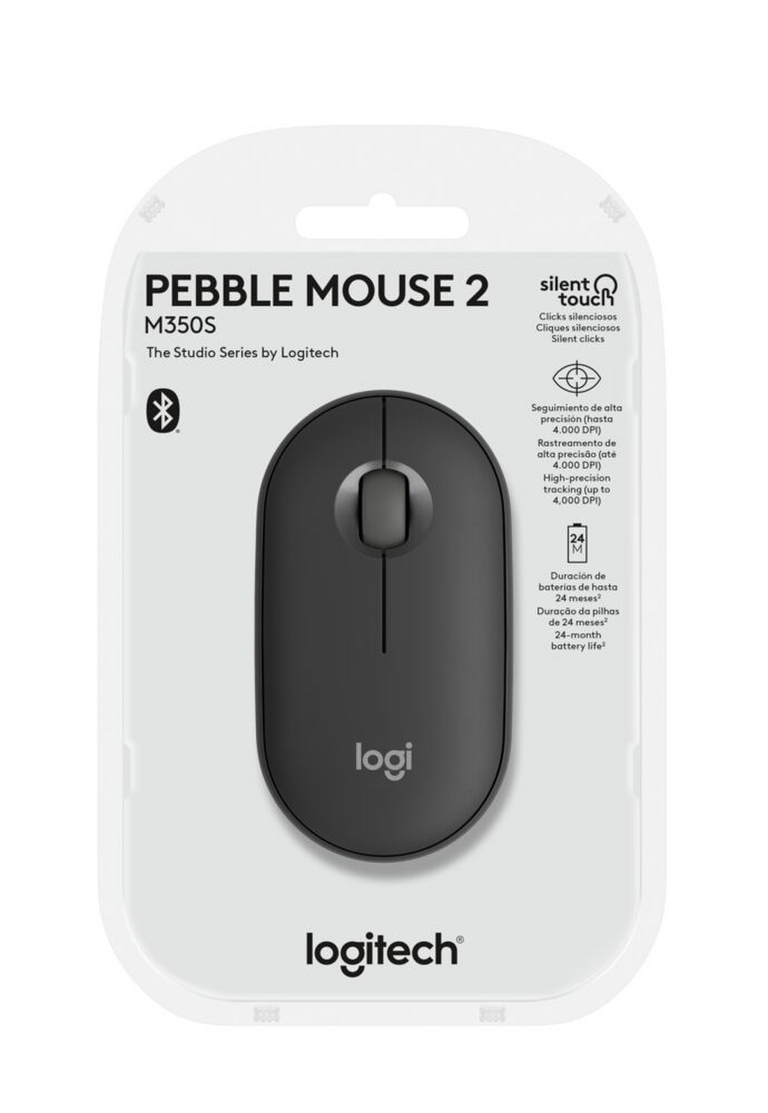 Mouse Logitech Pebble 2 Grafito M350S-2