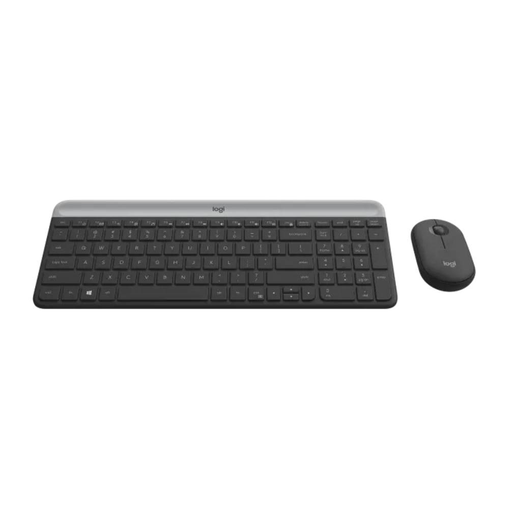 Combo Teclado y Mouse Logitech Inalambrico Ultradelgado MK470 Negro-2
