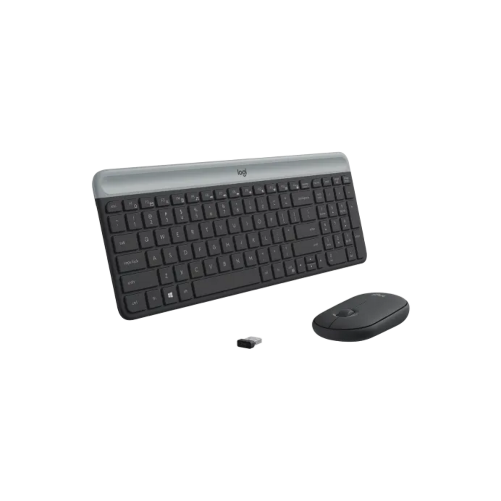 Combo Teclado y Mouse Logitech Inalambrico Ultradelgado MK470 Negro-3
