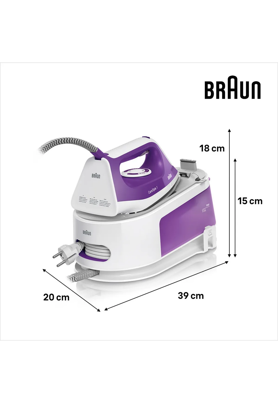 Centro Planchado Braun CareStyle 1 Vapor Alta Presión 6B-2