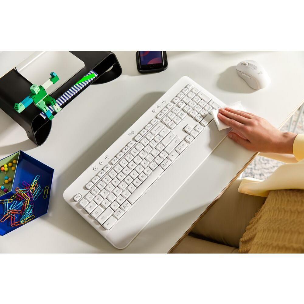 Teclado Logitech K650 Inalambrico Blanco Español-3