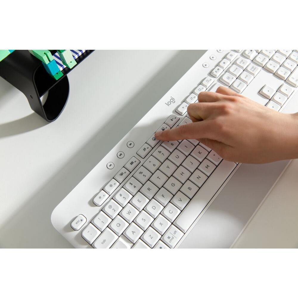 Teclado Logitech K650 Inalambrico Blanco Español-6