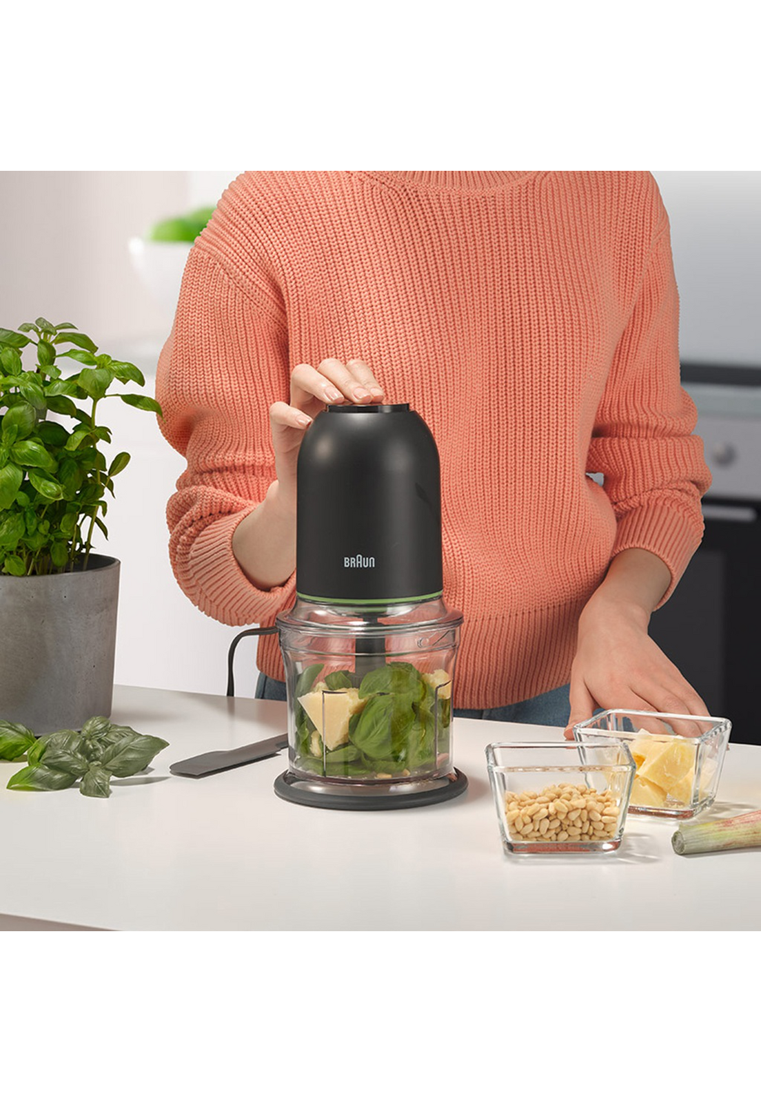 Mini Picadora Electrica Braun 2 Velocidades CH3011-2