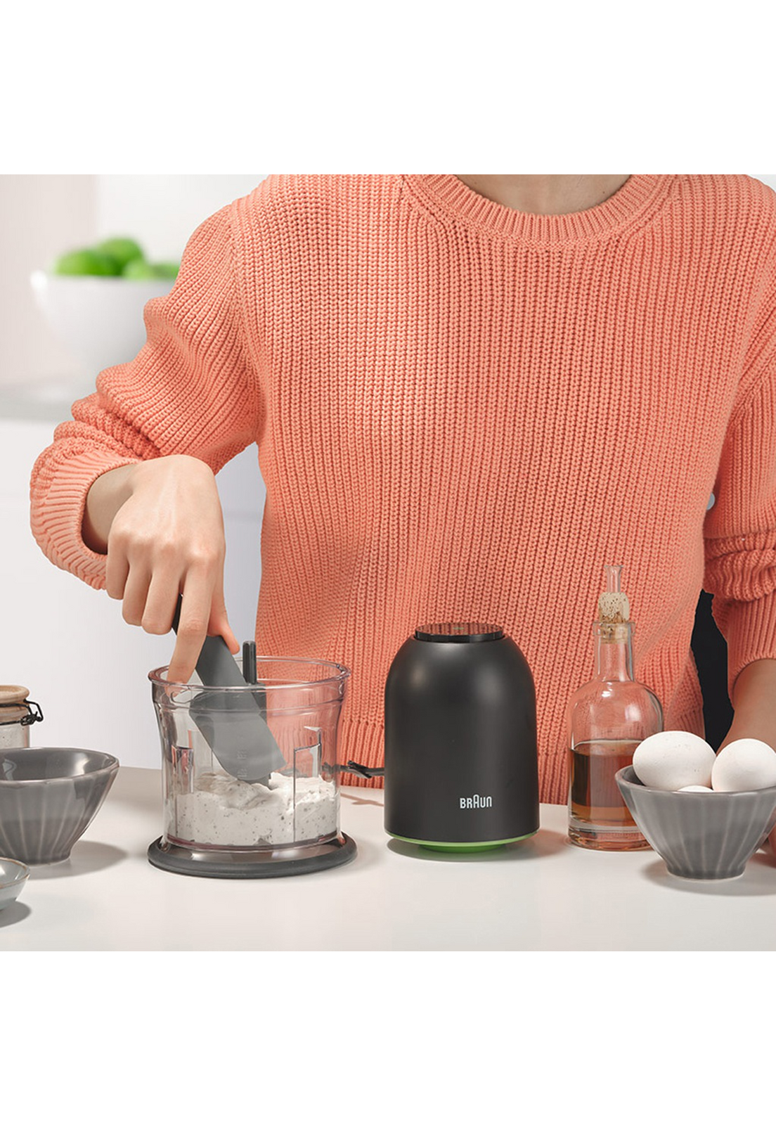 Mini Picadora Electrica Braun 2 Velocidades CH3011-4