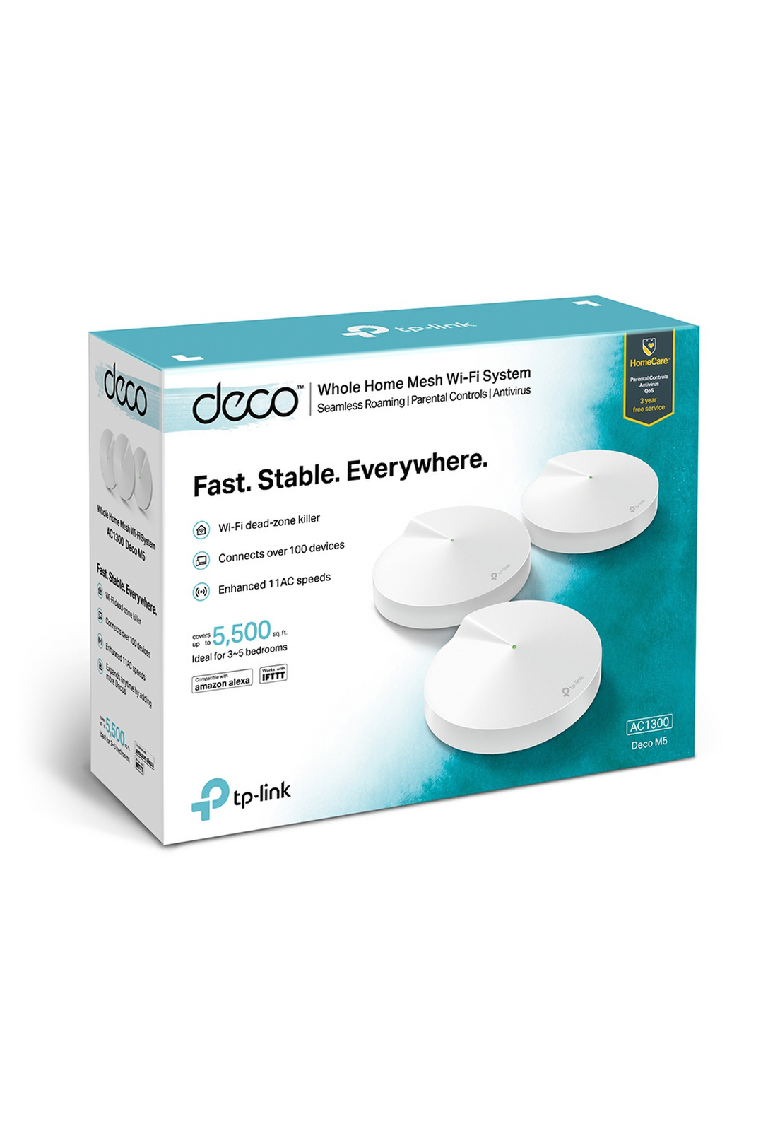 Sistema Wifi Mesh Full Cobertura Tp-link Deco M5 Pack 3-3