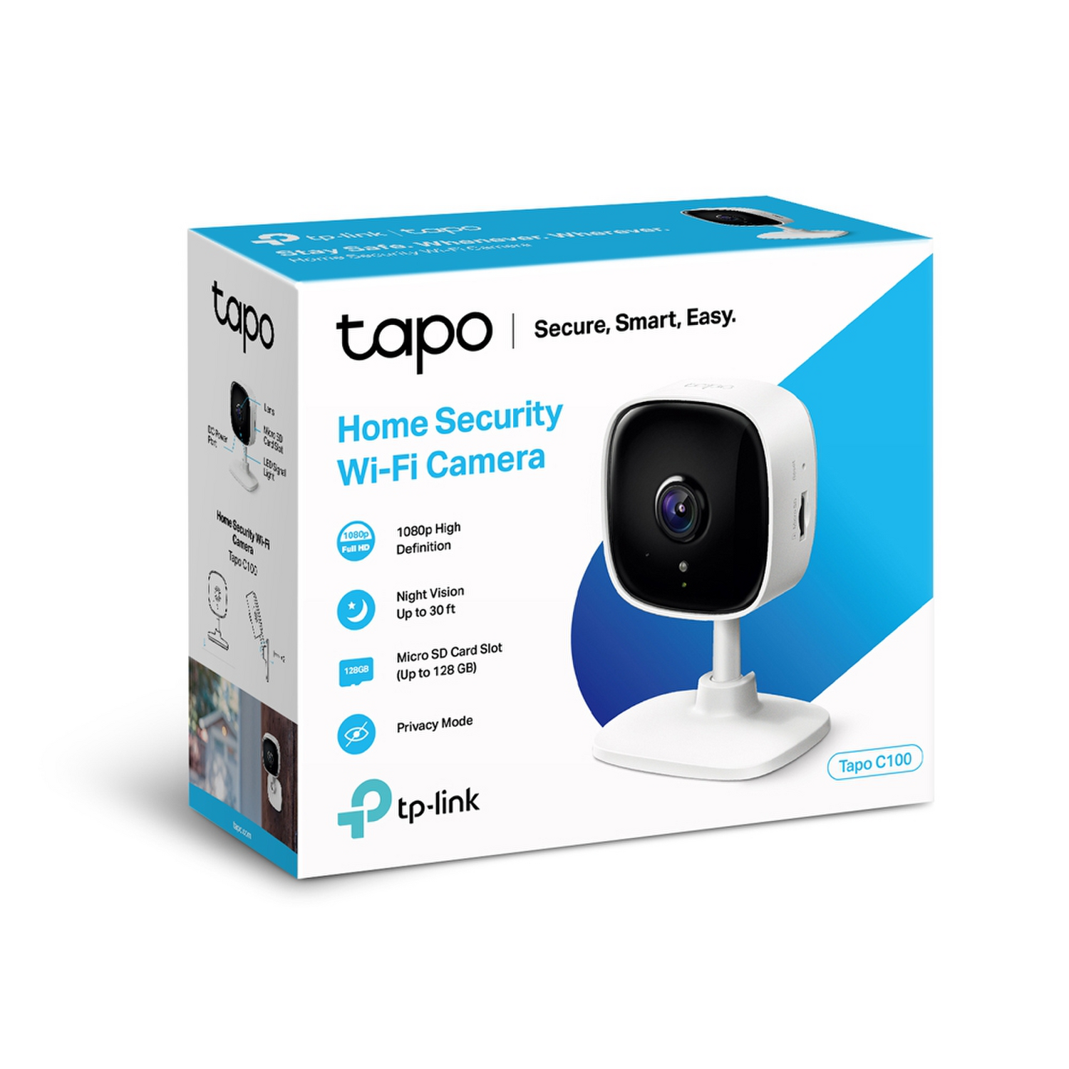 Camara de Seguridad TP-Link Tapo C100 Blanco-2