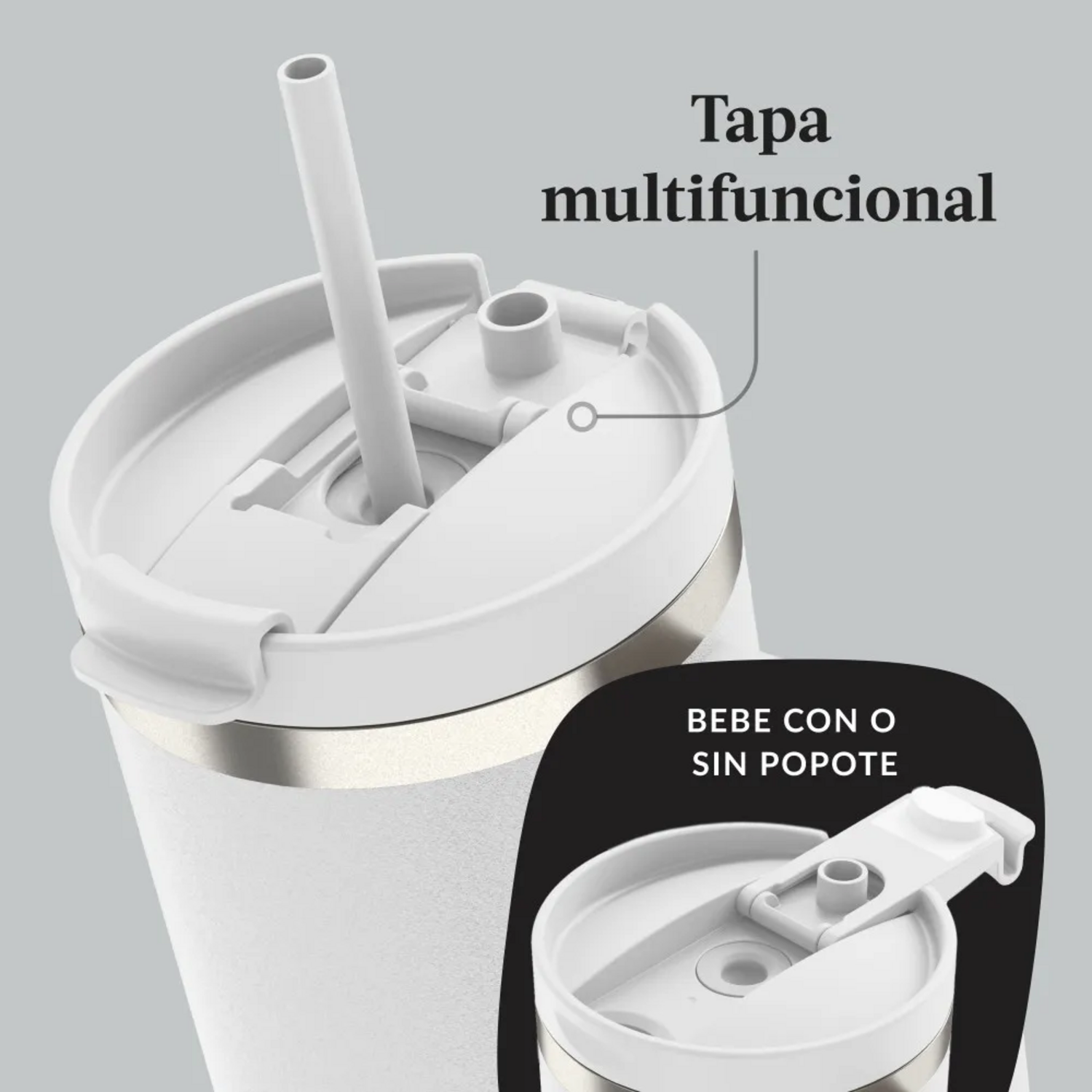 Vaso Tumbler Contigo Streeterville 1182 ml Frio Blanco-2