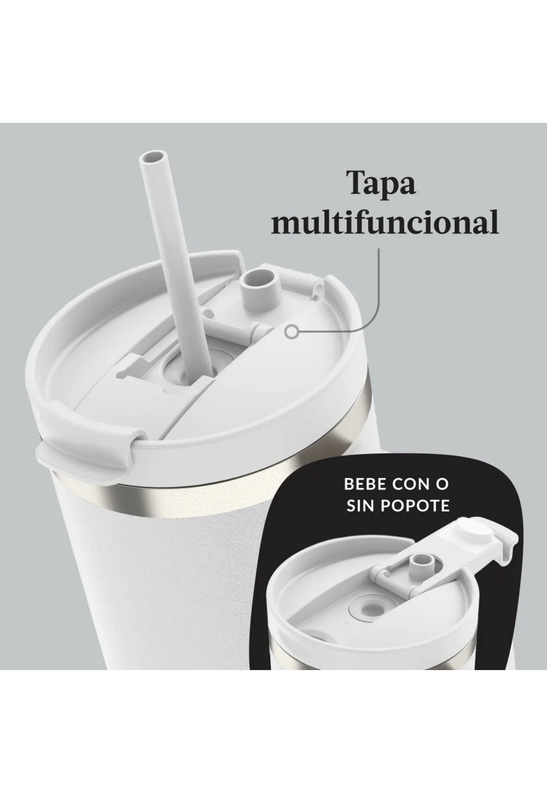 Vaso Tumbler Contigo Streeterville 1182 ml Frio Blanco-2