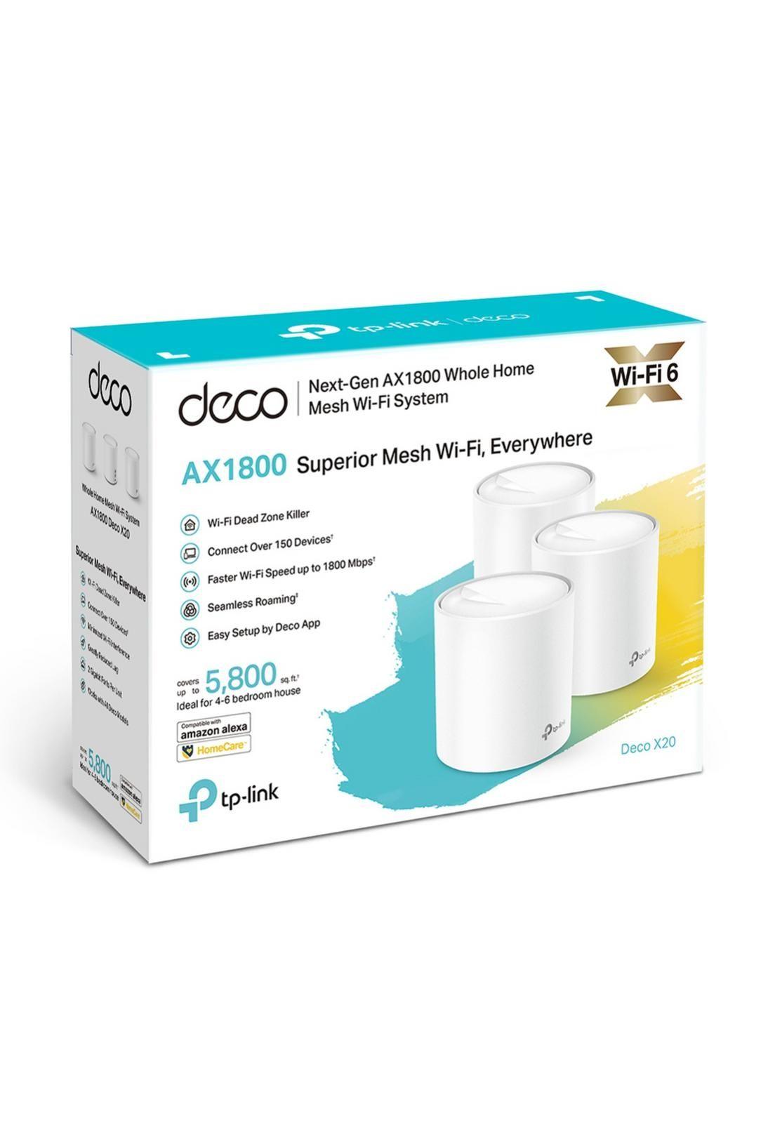 Sistema Tp-Link Mesh Deco X20 WiFi 6 AX1800  3 pack-2
