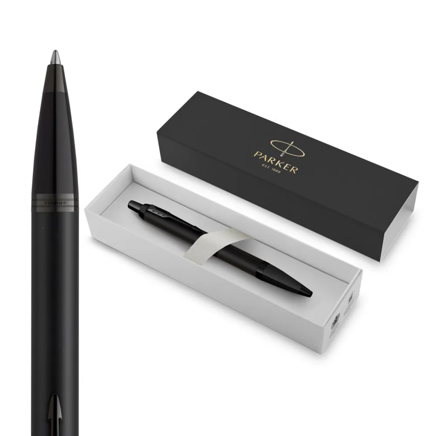Boligrafo Parker IM Achromatic Negro Mate Tinta Negra-0