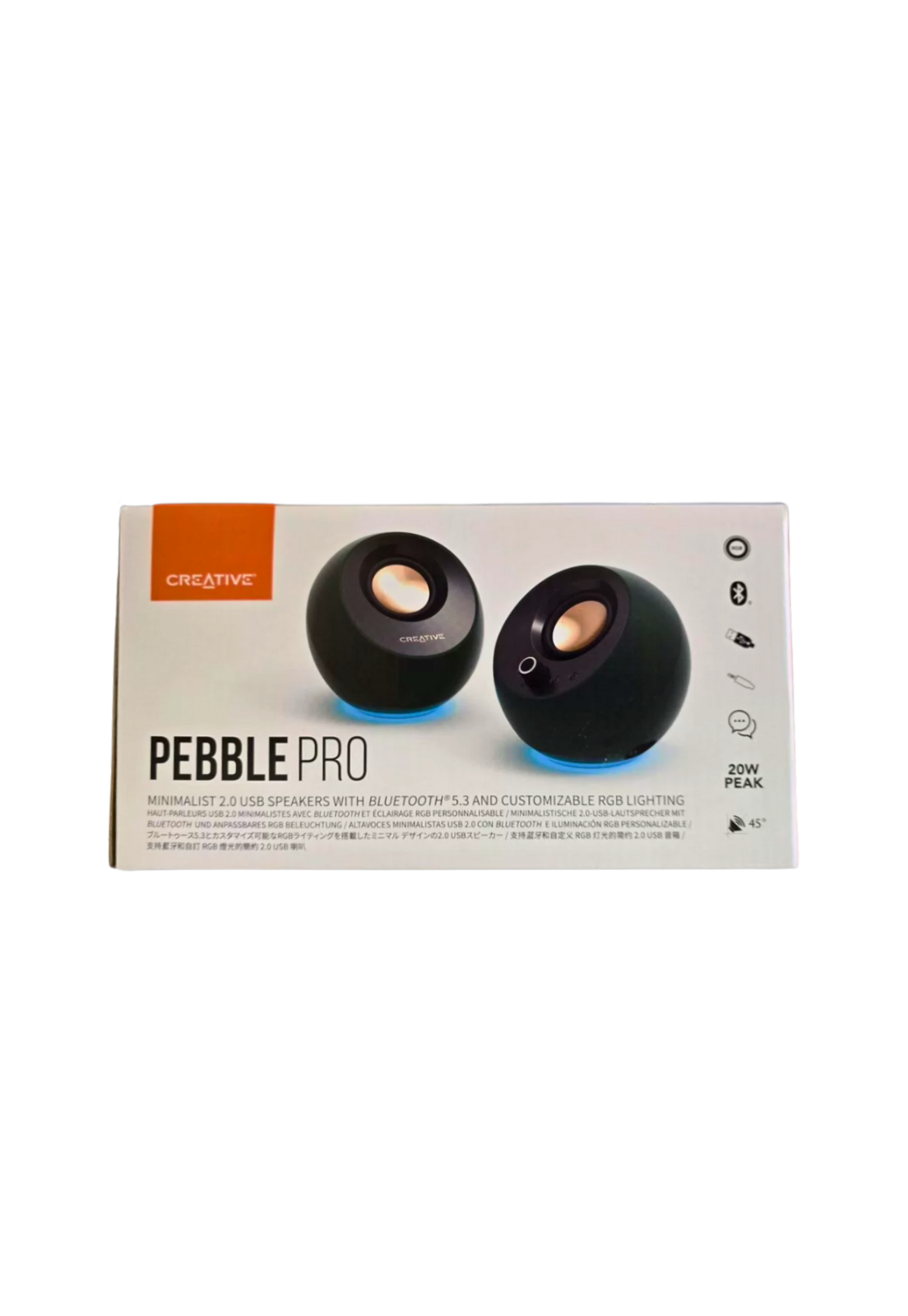 Parlantes Altavoces Creative Pebble Pro Negro-2