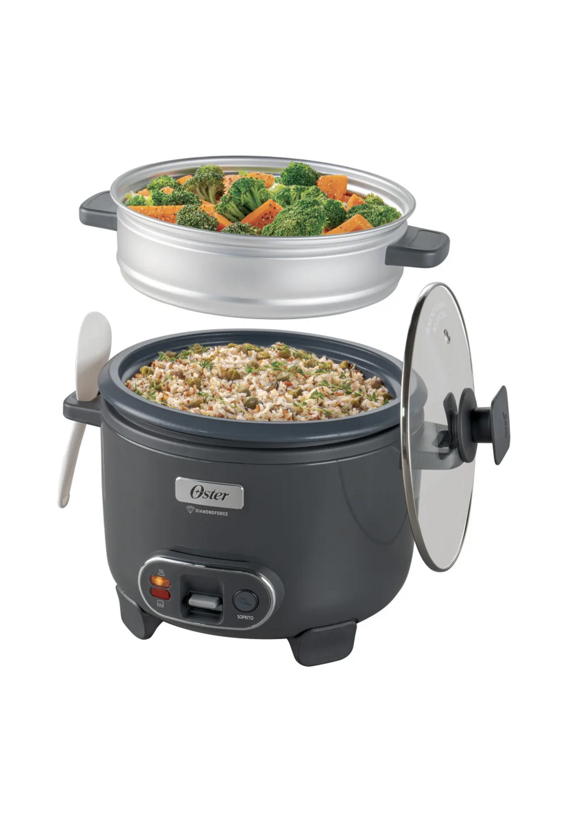 Arrocera Oster 10 Tazas Sofrito y Vaporera Mod 2212407-2