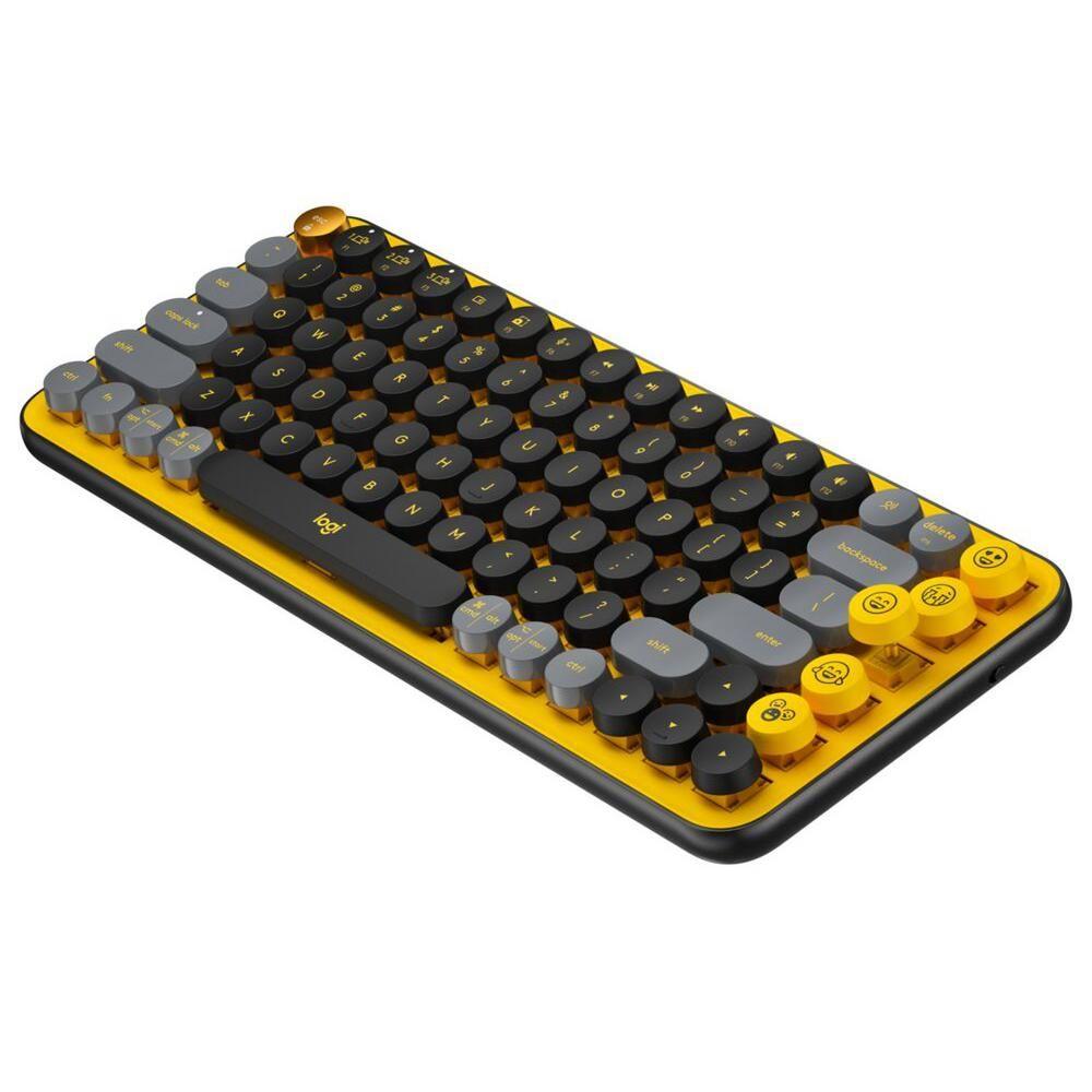 Teclado Logitech Pop Keys Amarillo Blast-2